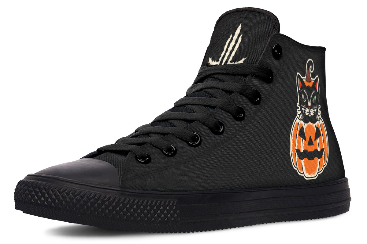 Pumpkin Cat High Tops