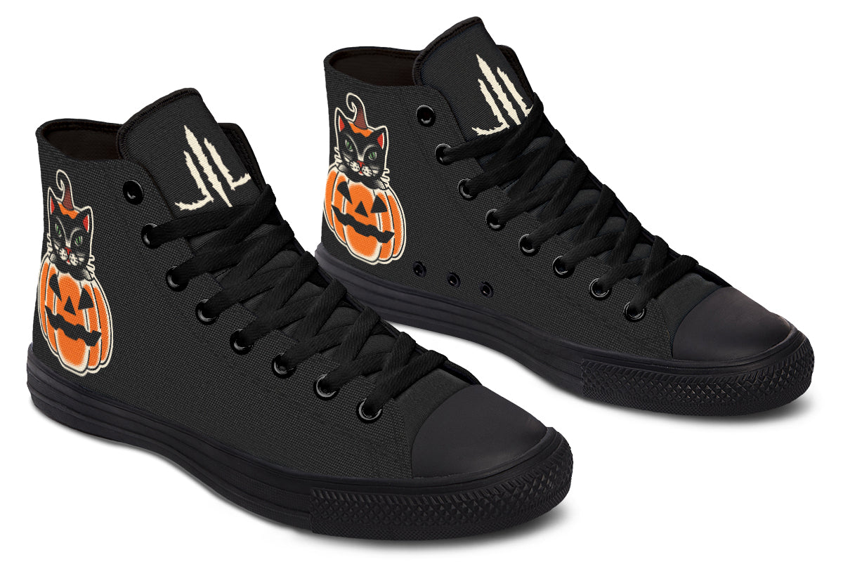 Pumpkin Cat High Tops