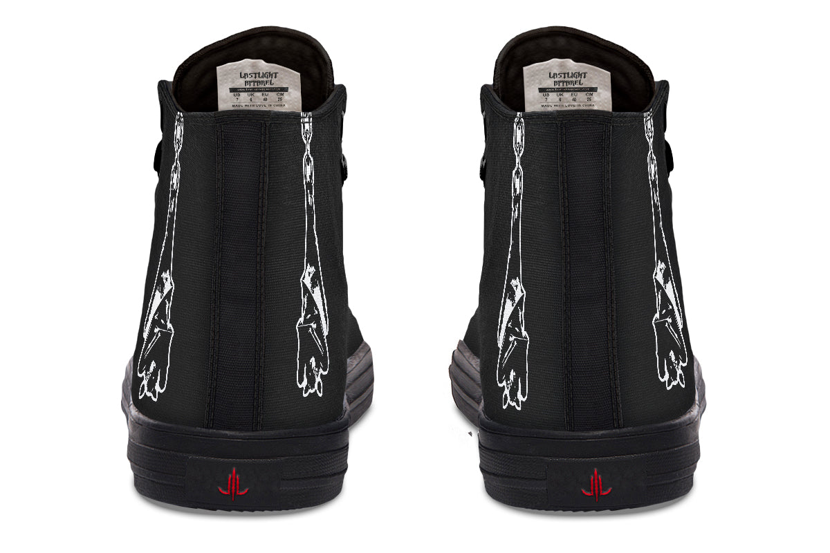 Chained Bats High Tops - Last Light Apparel