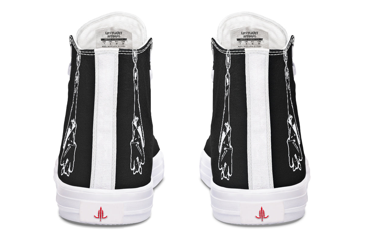 Chained Bats High Tops - Last Light Apparel
