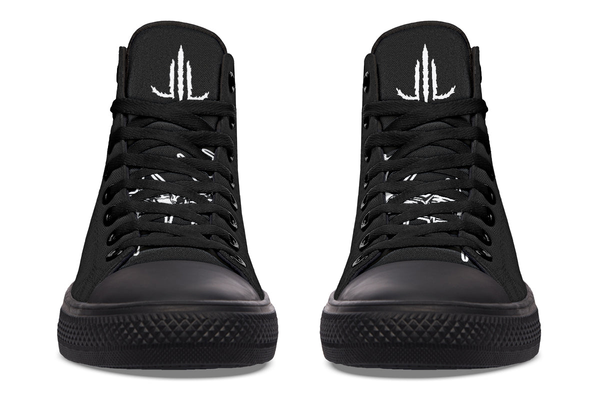 Chained Bats High Tops - Last Light Apparel