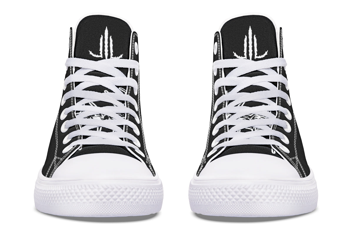 Chained Bats High Tops - Last Light Apparel