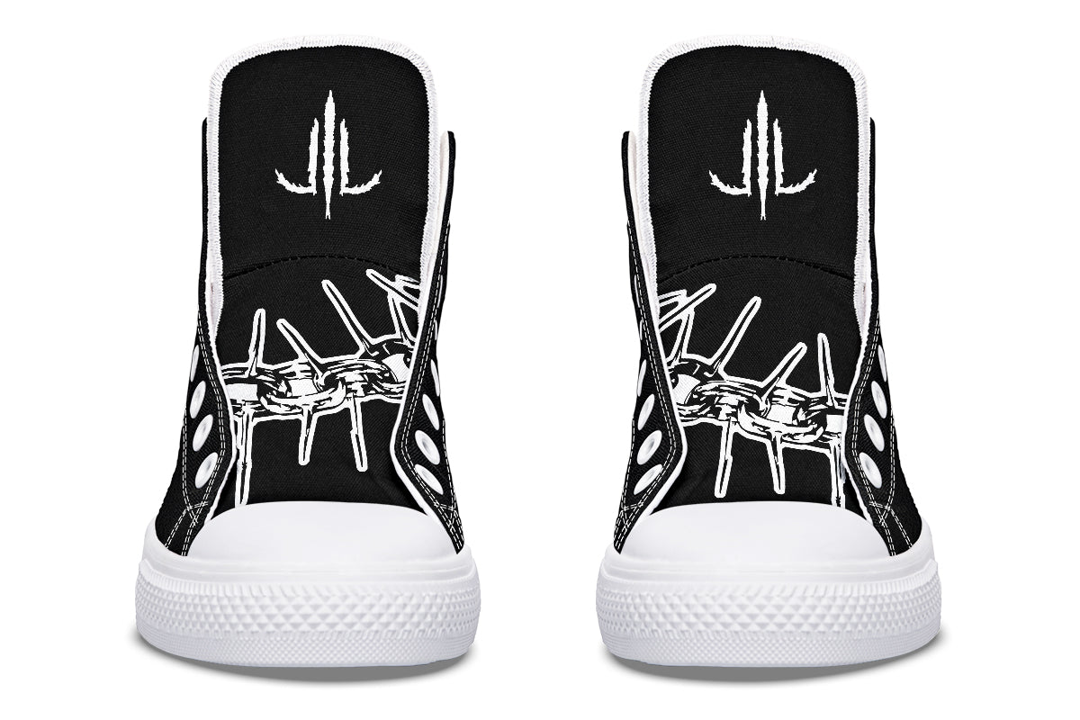 Chained Bats High Tops - Last Light Apparel