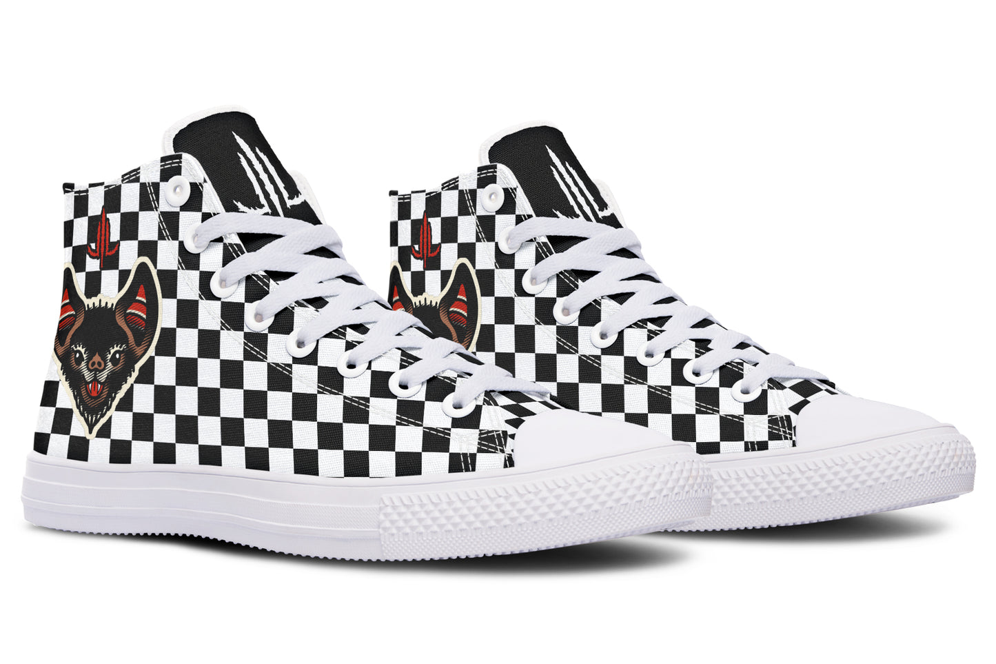 Checkered Bats V2 Hightops