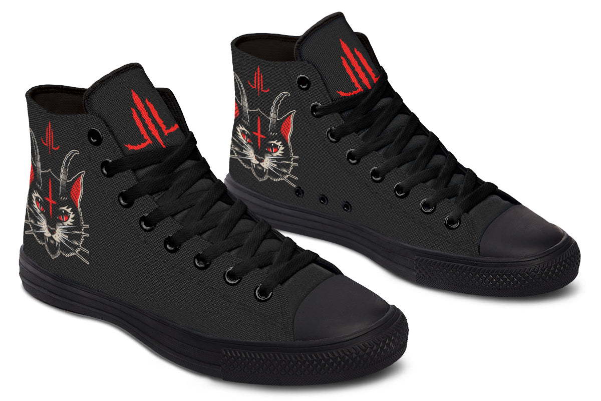 Demon Cat High Tops