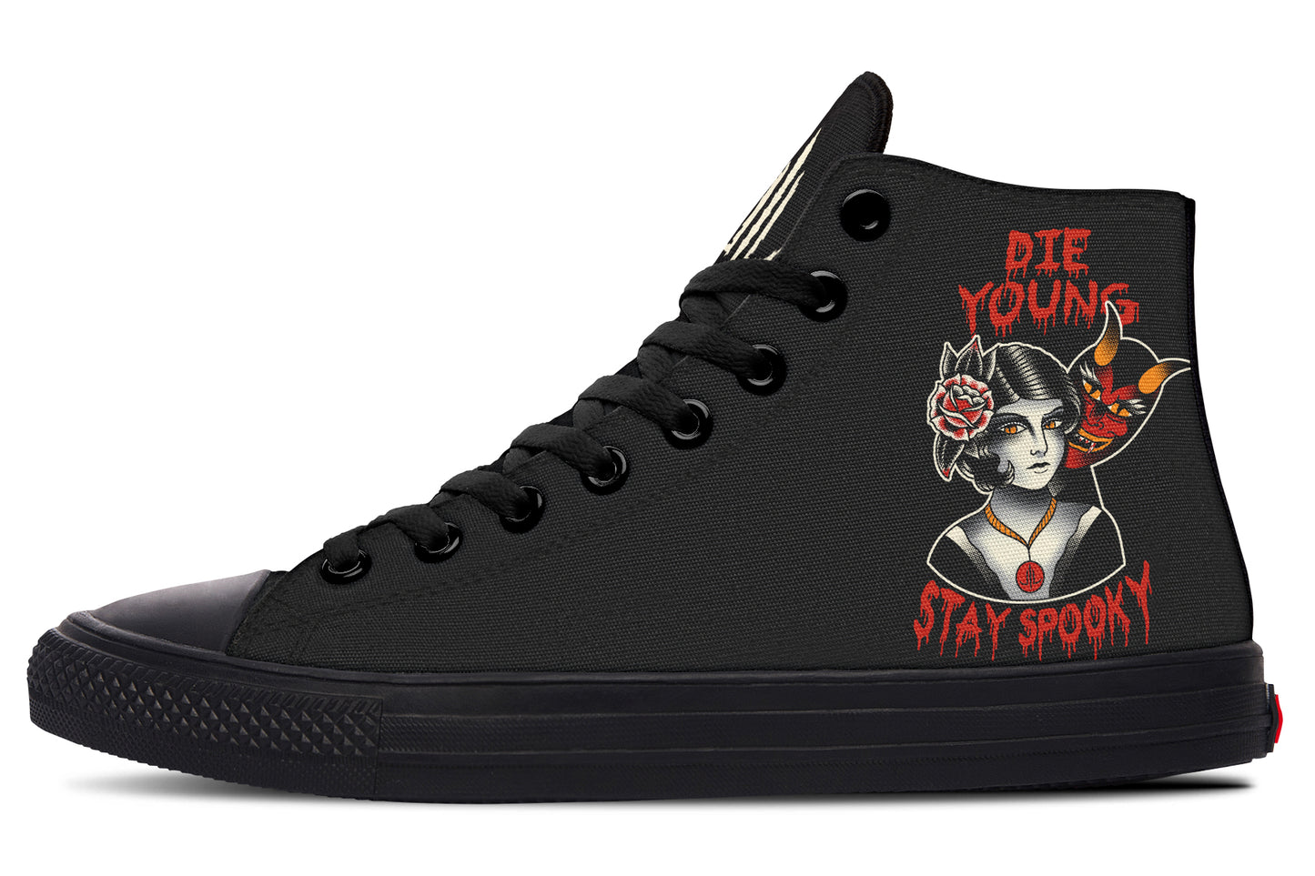 Die Young Stay Spooky High Tops