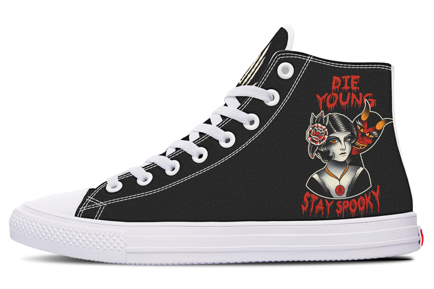 Die Young Stay Spooky High Tops