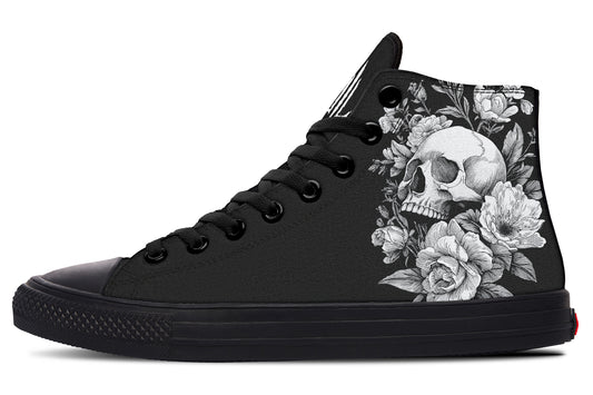 Flowering Skull High Tops