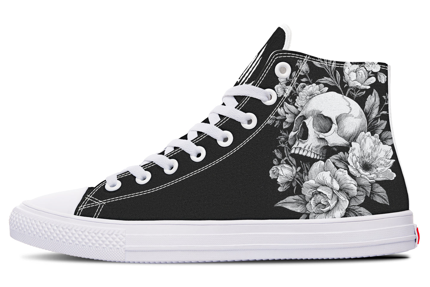 Flowering Skull High Tops