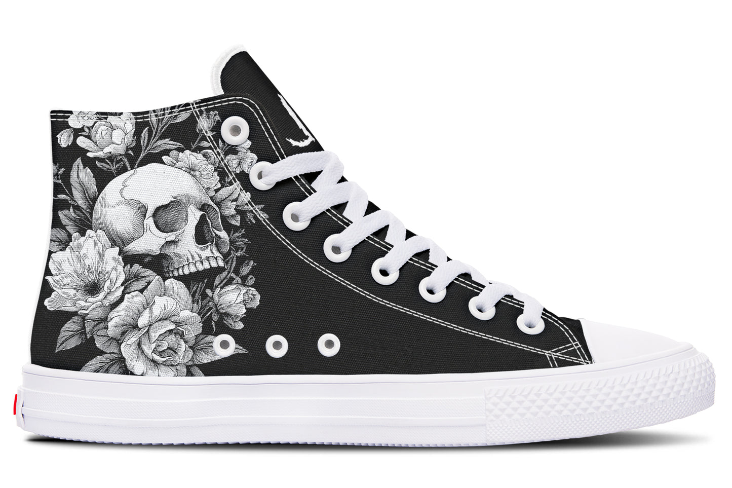 Flowering Skull High Tops