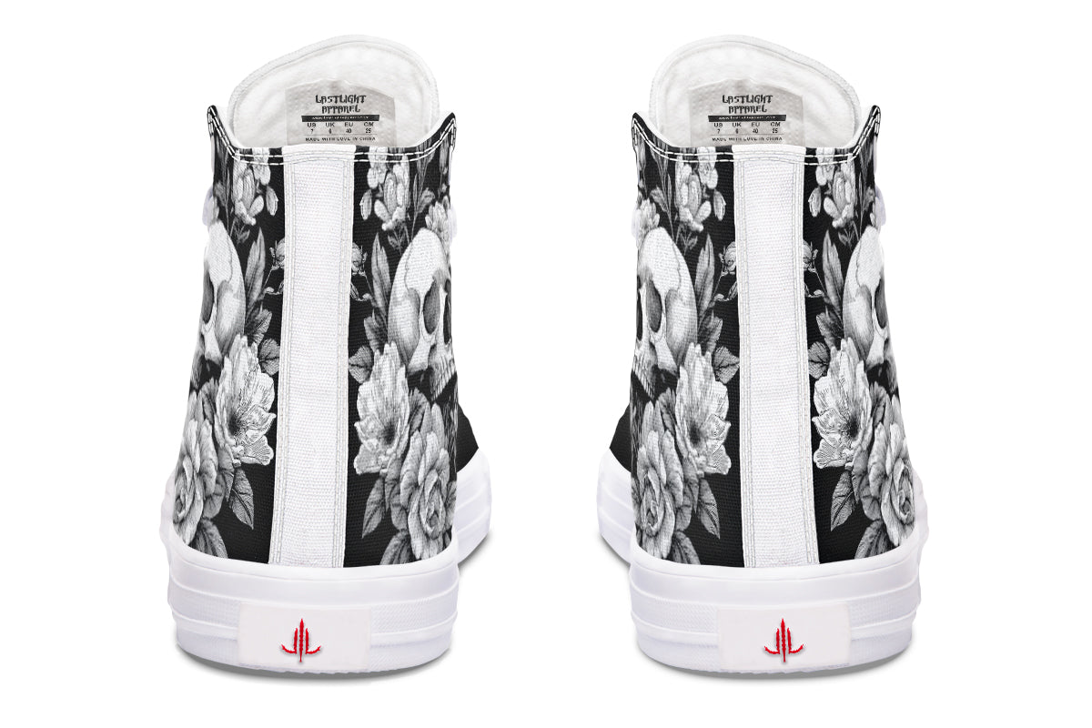 Flowering Skull High Tops