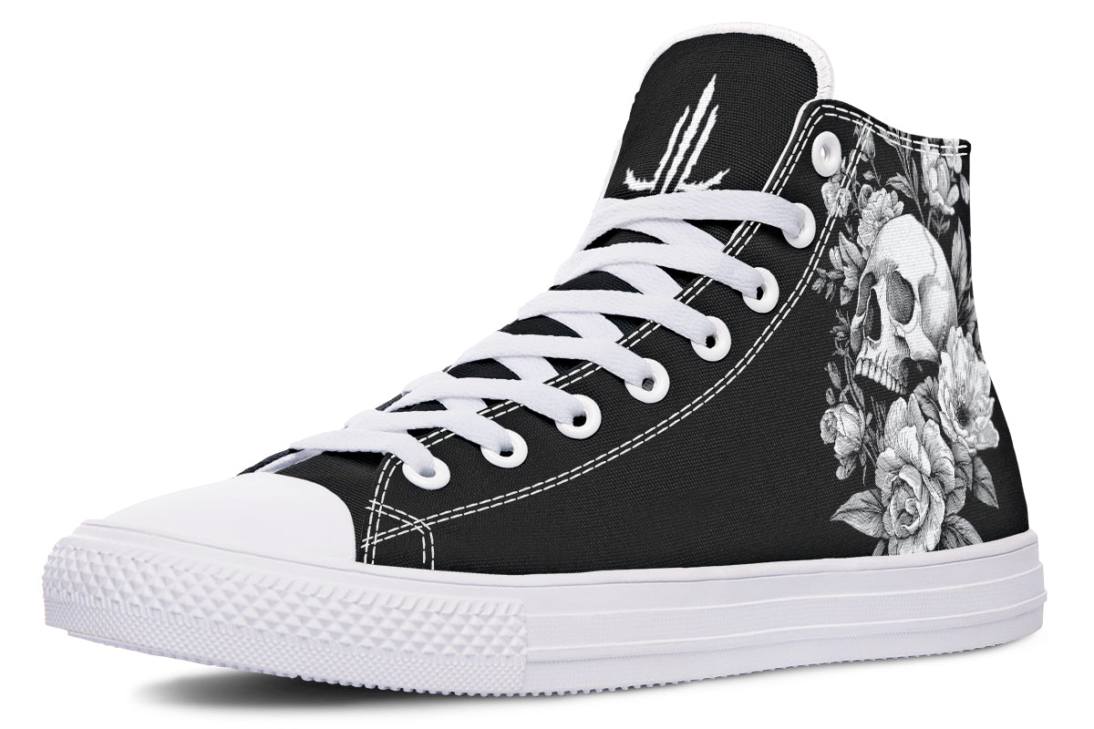 Flowering Skull High Tops