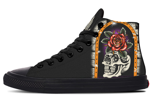 Furio Rose Skull High Tops