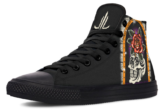 Furio Rose Skull High Tops