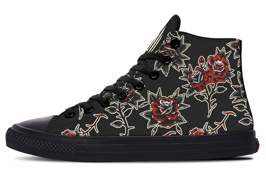 Rose Pattern High Tops