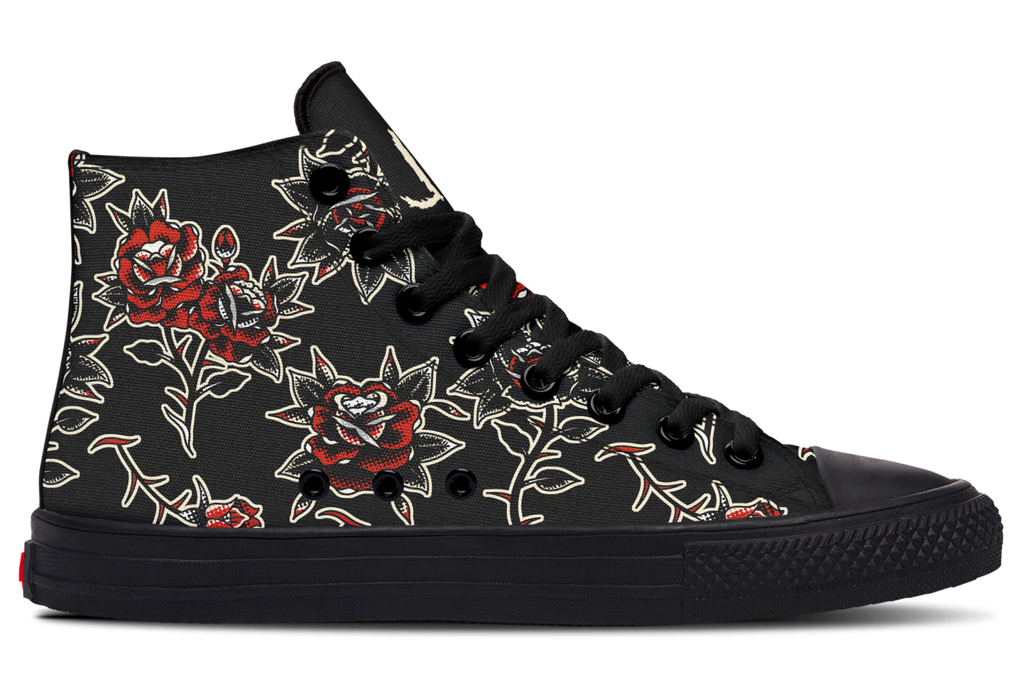 Rose Pattern High Tops