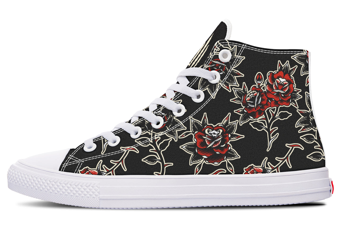 Rose Pattern High Tops