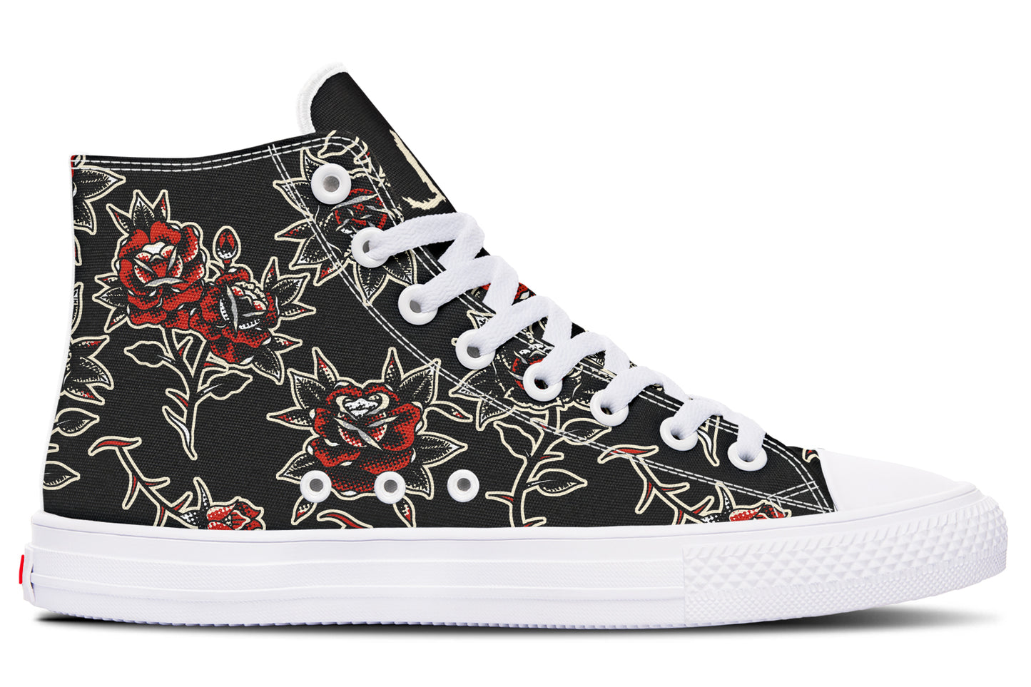 Rose Pattern High Tops