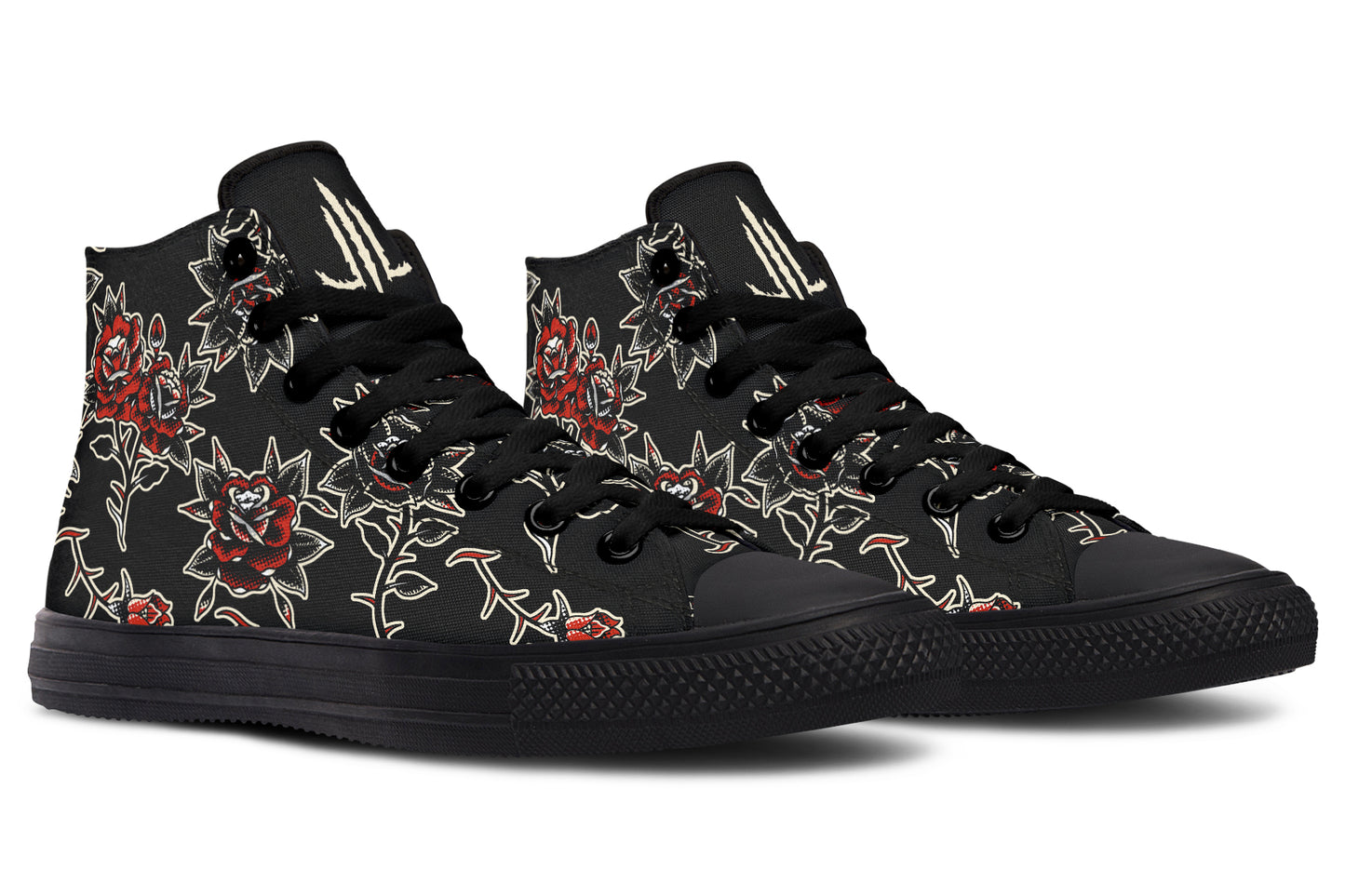 Rose Pattern High Tops