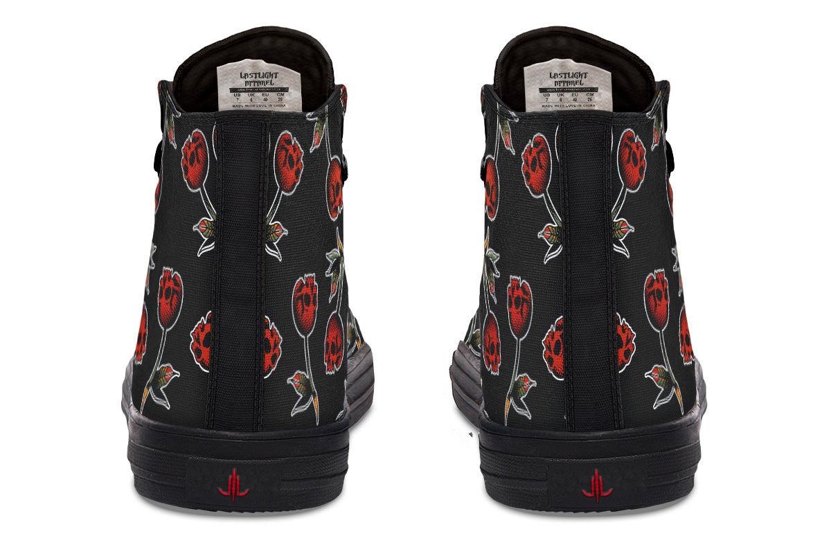 Skull Cherries High Tops