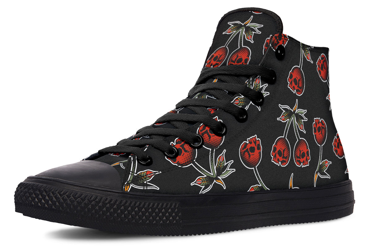 Skull Cherries High Tops