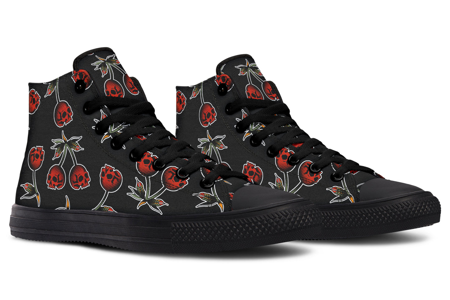 Skull Cherries High Tops