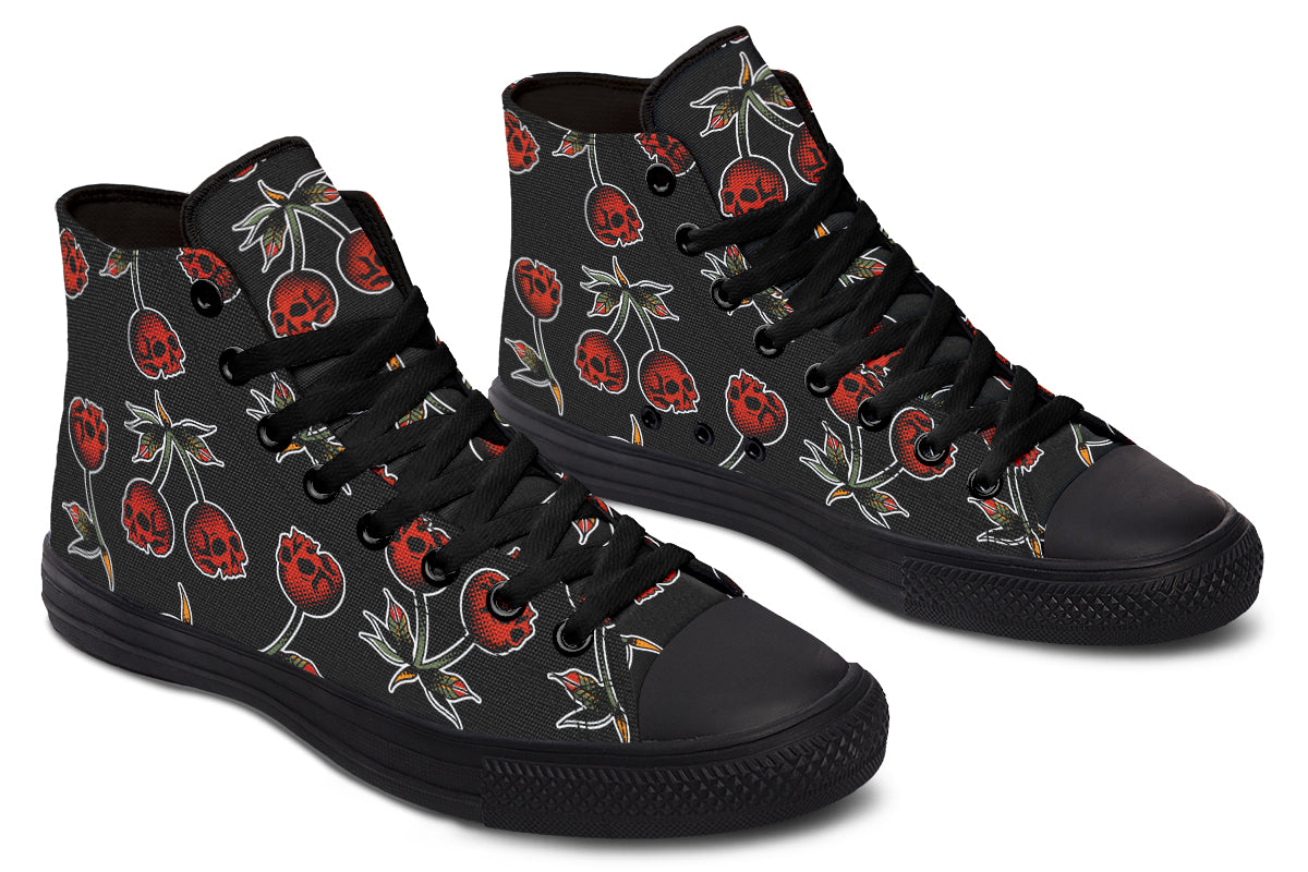 Skull Cherries High Tops