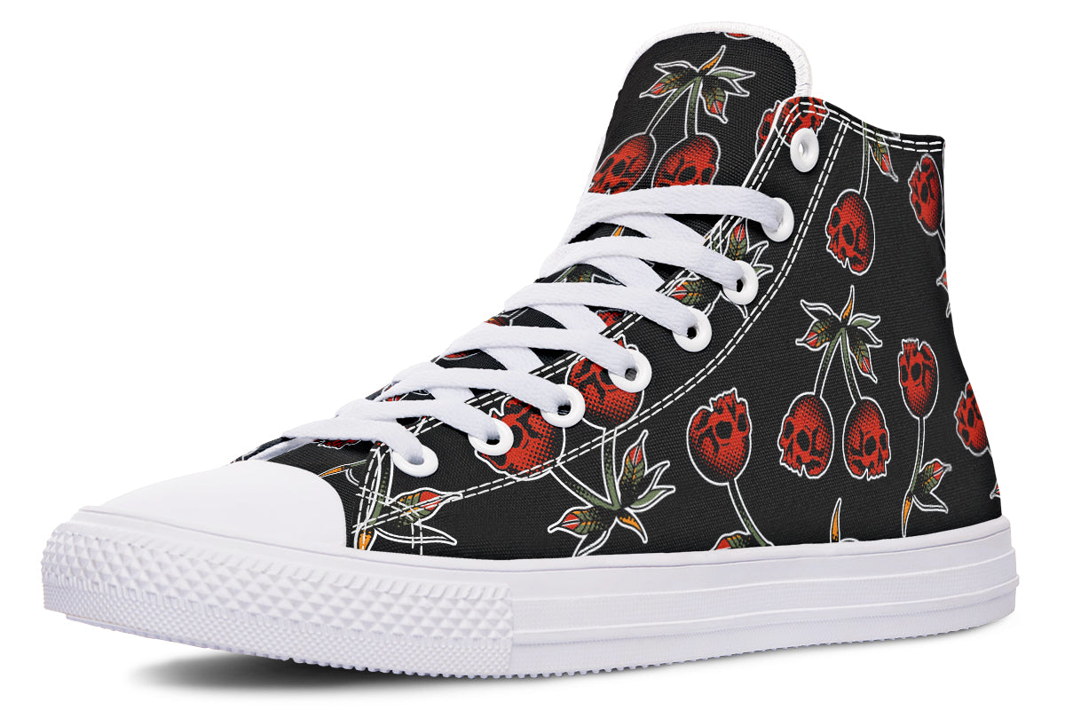 Skull Cherries High Tops