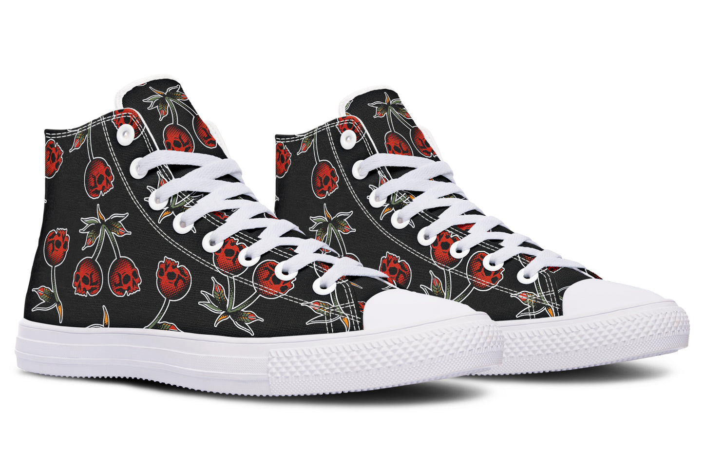 Skull Cherries High Tops