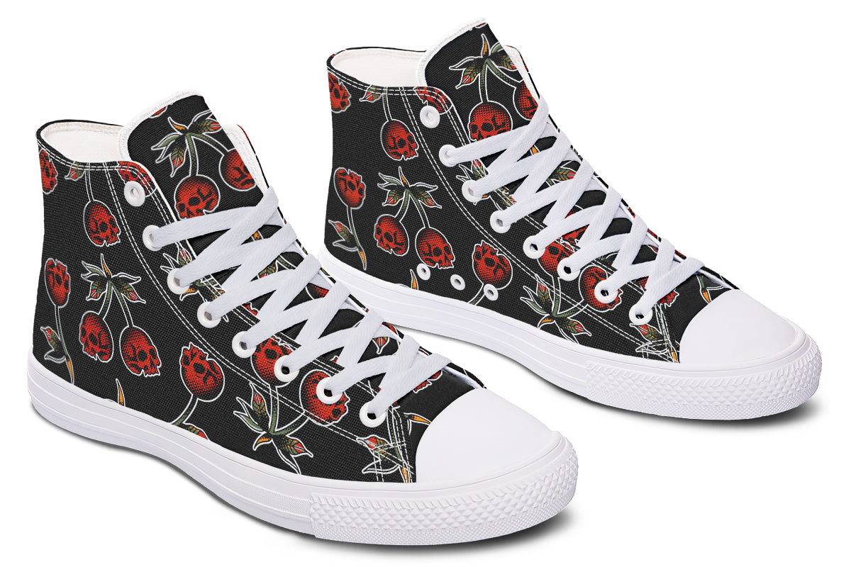 Skull Cherries High Tops