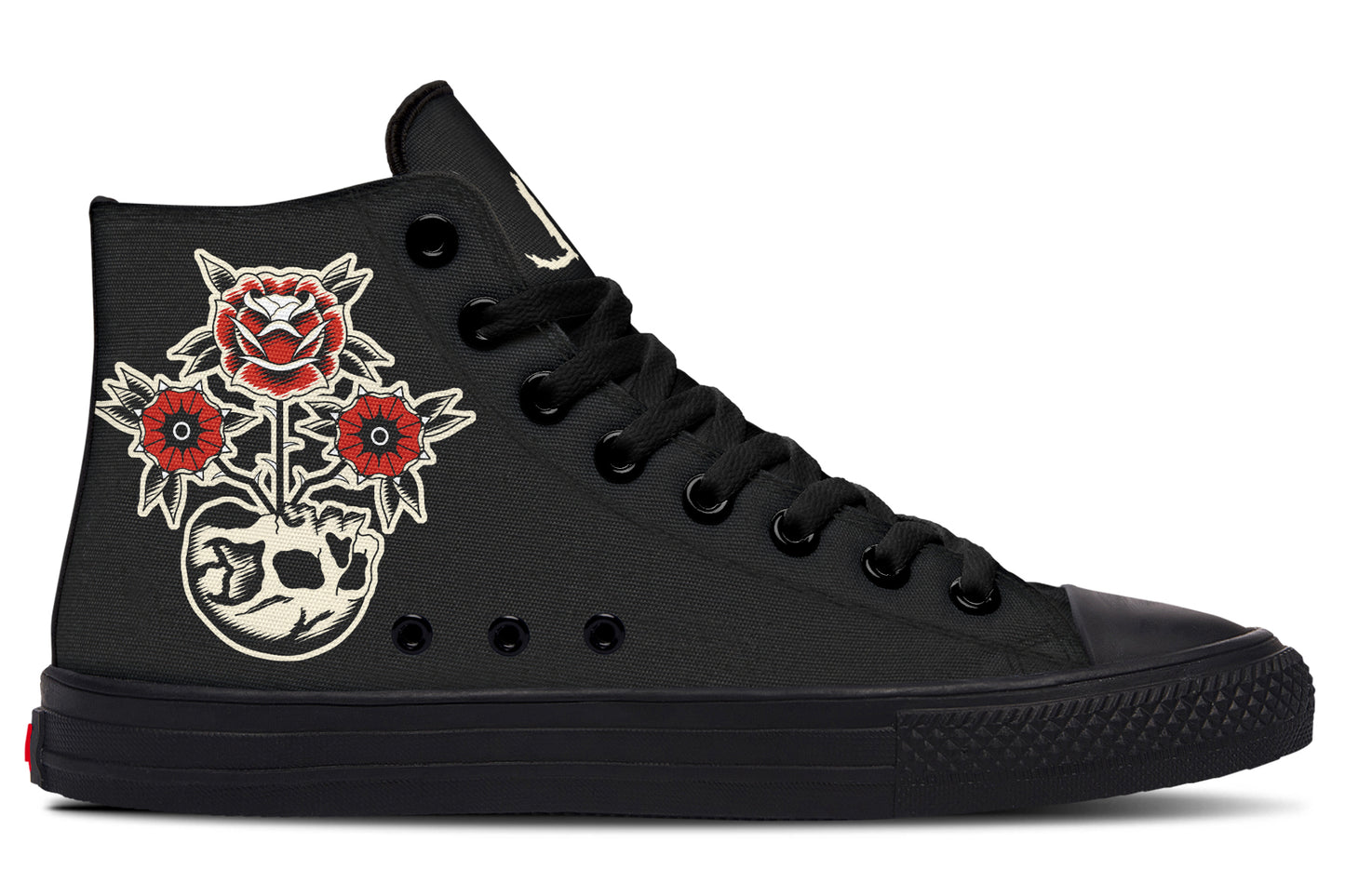 Skull Flowers High Tops