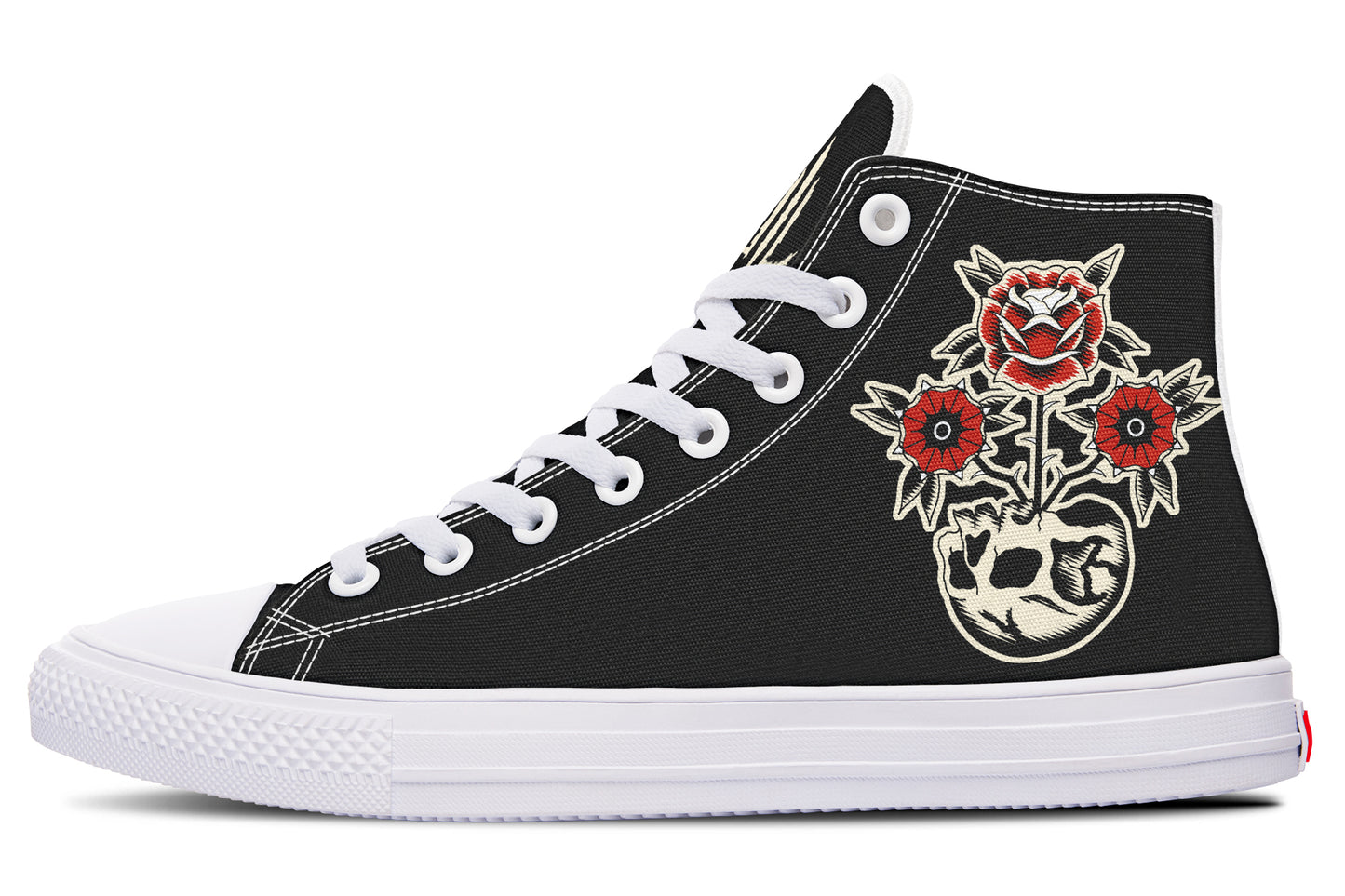 Skull Flowers High Tops