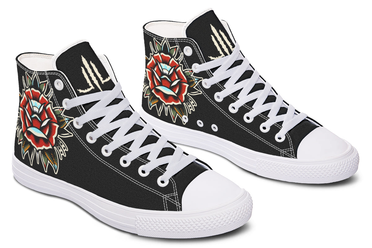 Traditional Rose High Tops