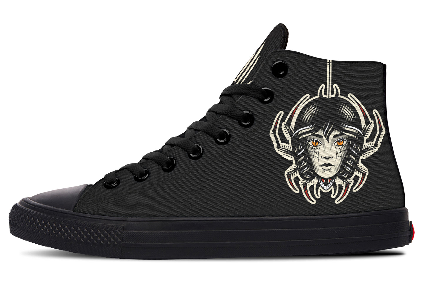 Traditional Spider Girl Head High Tops