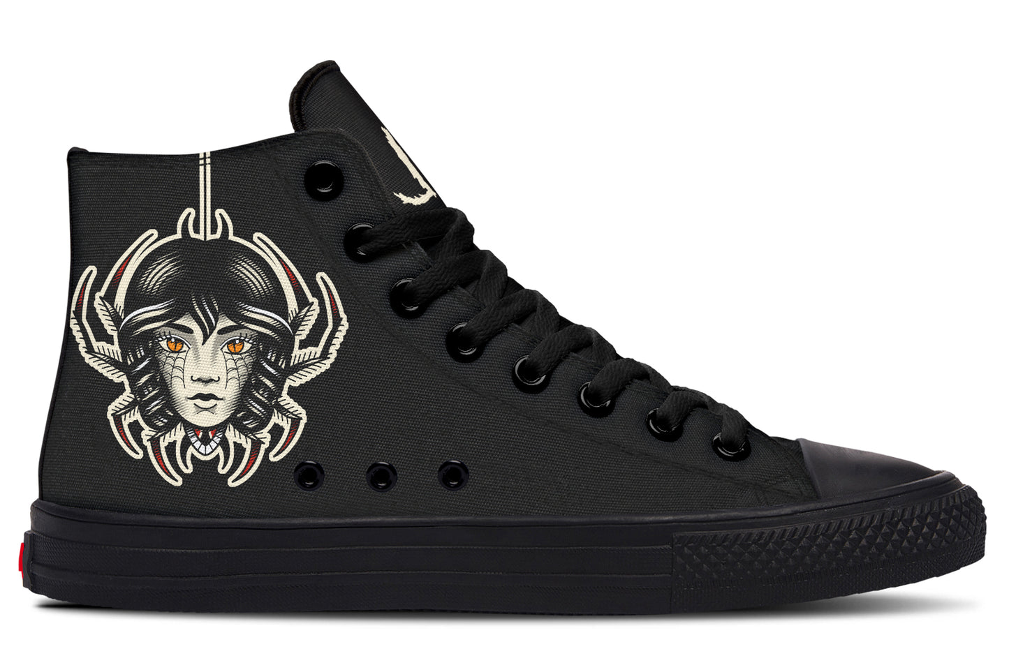 Traditional Spider Girl Head High Tops