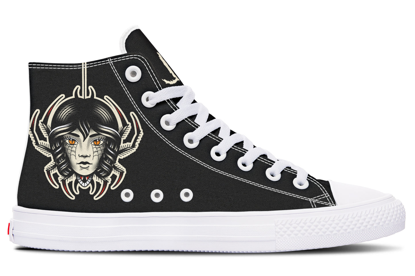 Traditional Spider Girl Head High Tops