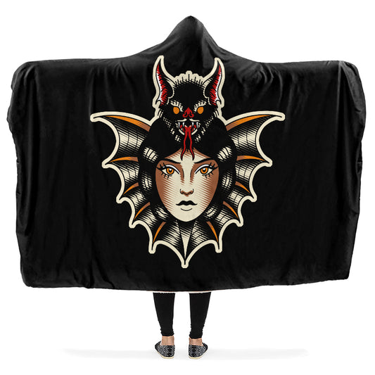Bat Lady Hooded Blanket