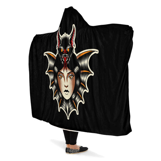 Bat Lady Hooded Blankets