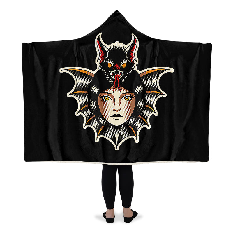 Bat Lady Hooded Blankets