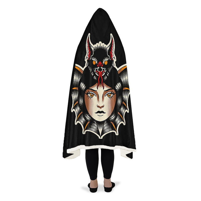 Bat Lady Hooded Blankets