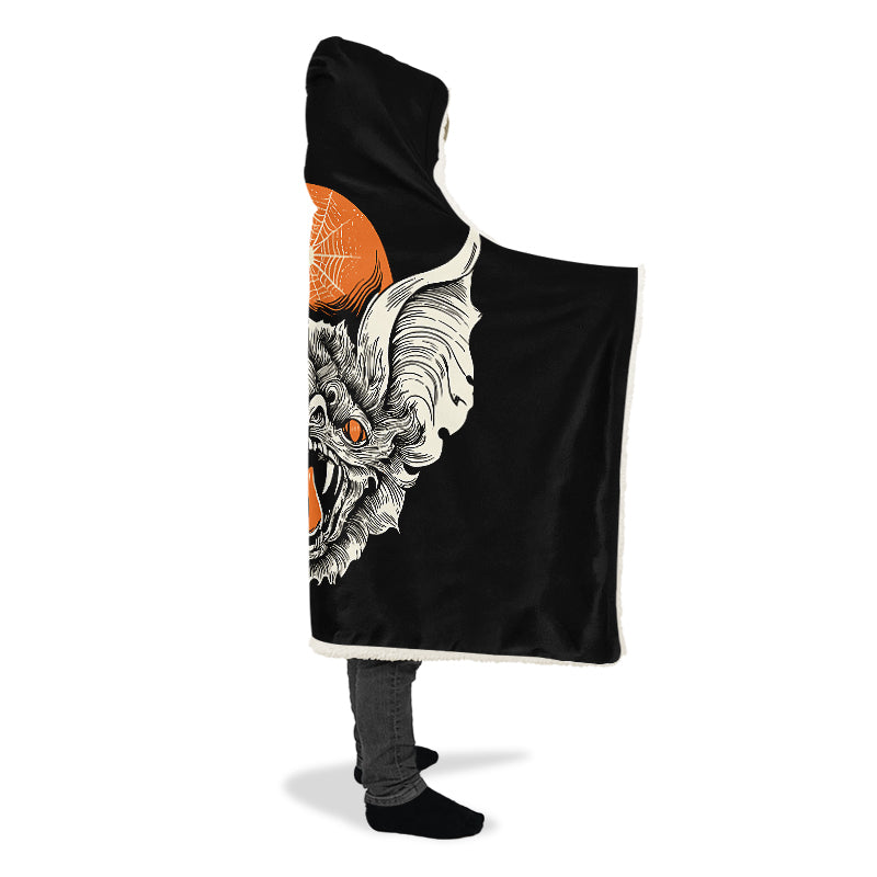 Bathead And Webs Hooded Blanket
