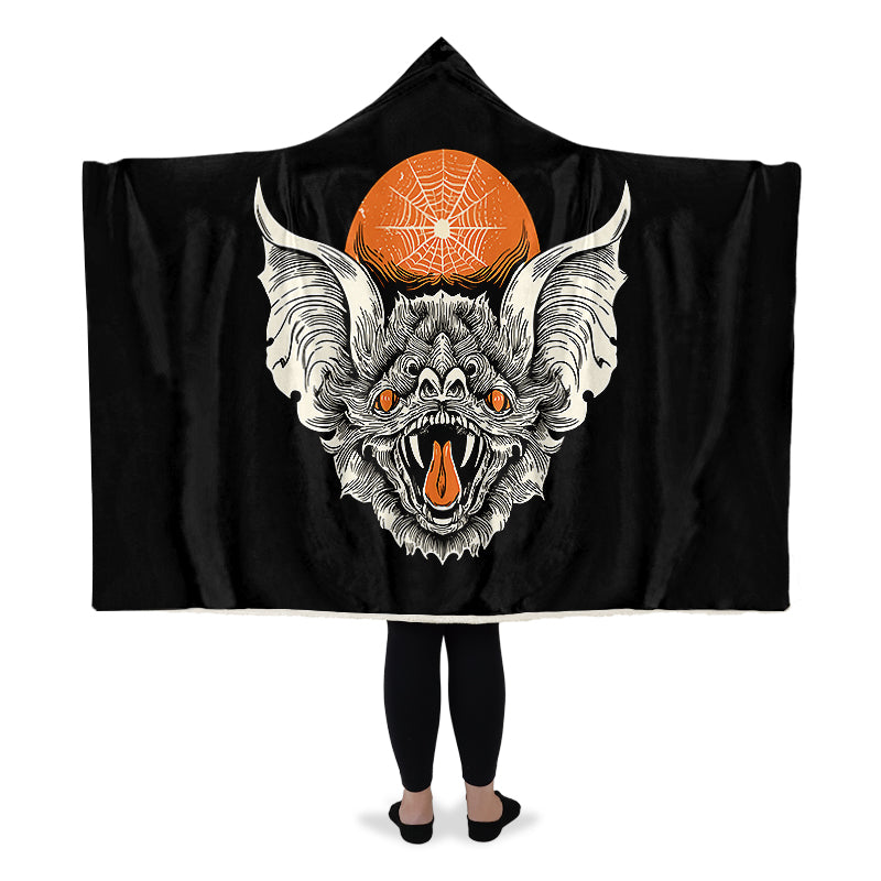 Bathead And Webs Hooded Blanket