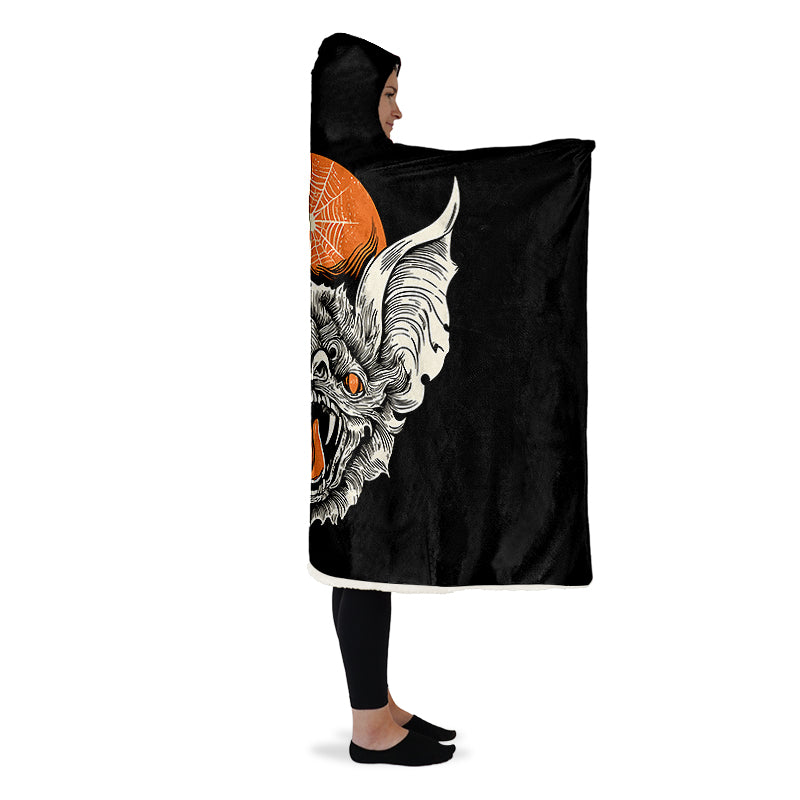 Bathead And Webs Hooded Blanket