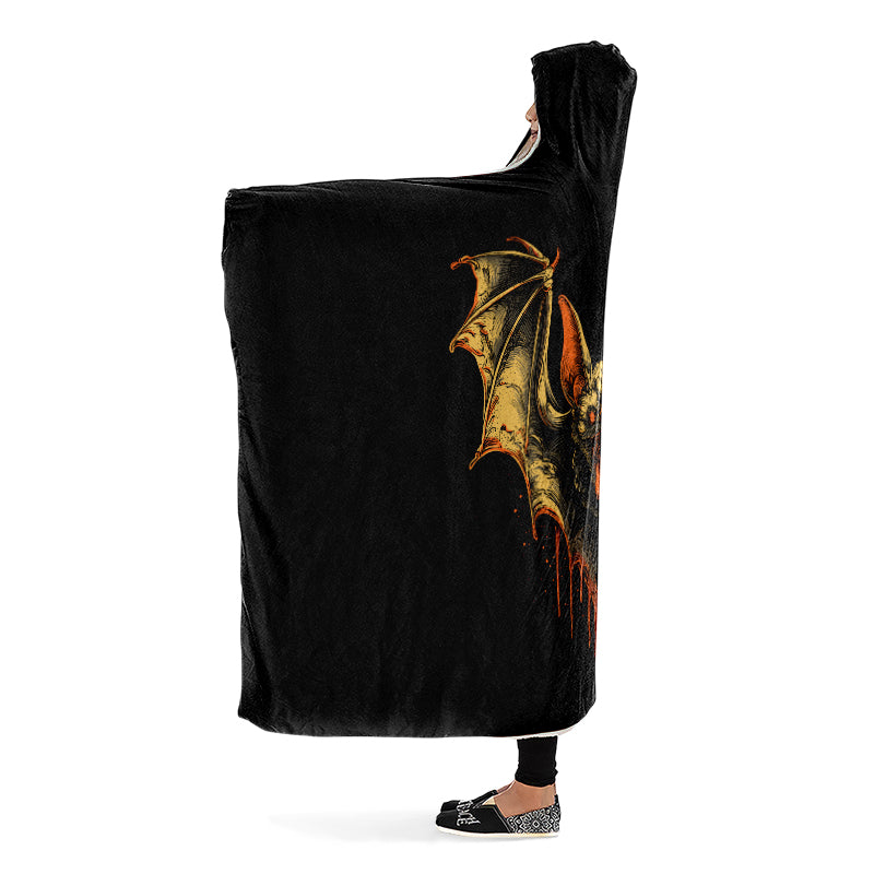 Bleeding Bats Hooded Blanket(LIMITED NOVEMBER DROP!)