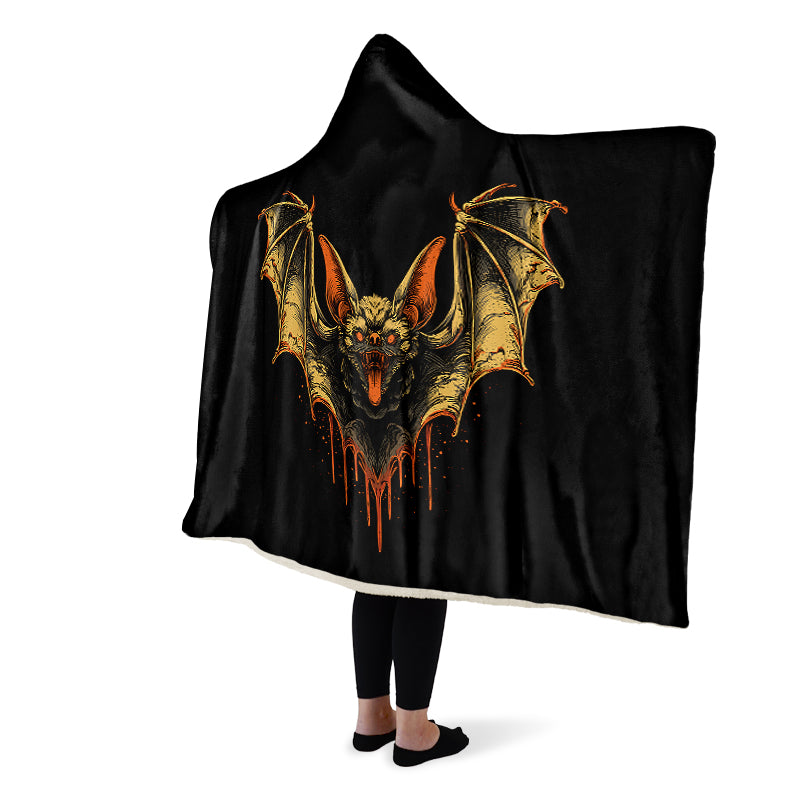Bleeding Bats Hooded Blanket(LIMITED NOVEMBER DROP!)