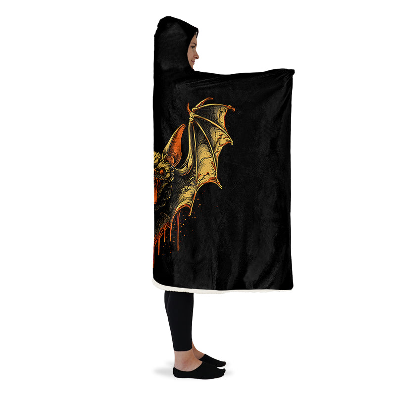Bleeding Bats Hooded Blanket(LIMITED NOVEMBER DROP!)