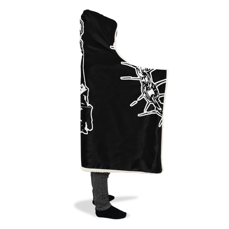 Chained Bats Hooded Blankets - Last Light Apparel