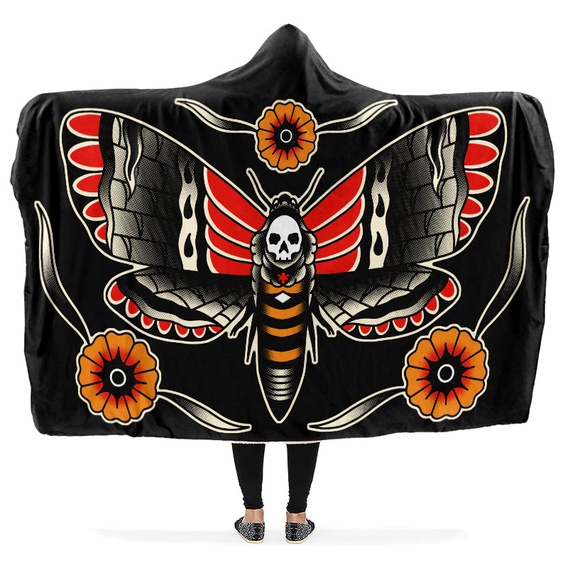 Deathmoth Hooded Blanket