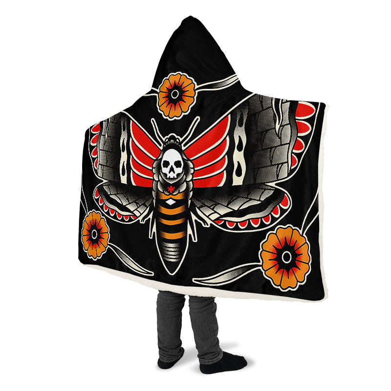 Deathmoth Hooded Blanket