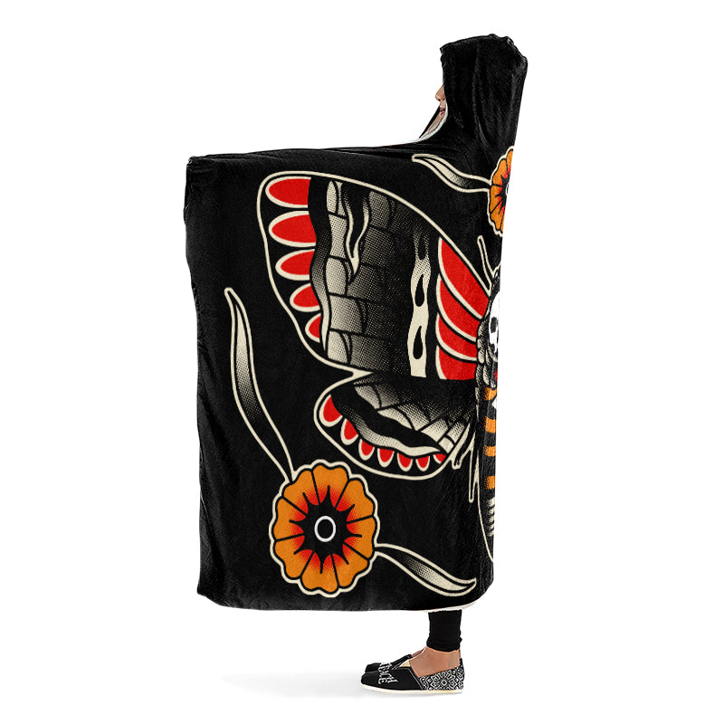 Deathmoth Hooded Blanket